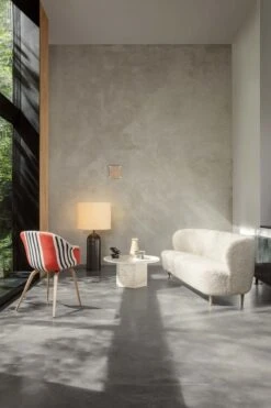 GUBI Gravity XL Floor Lamp, Low, Black Marble - Canvas -Gubi BatDiningChair GravityFloorLampXL EpicCoffeeTable StaySofa On