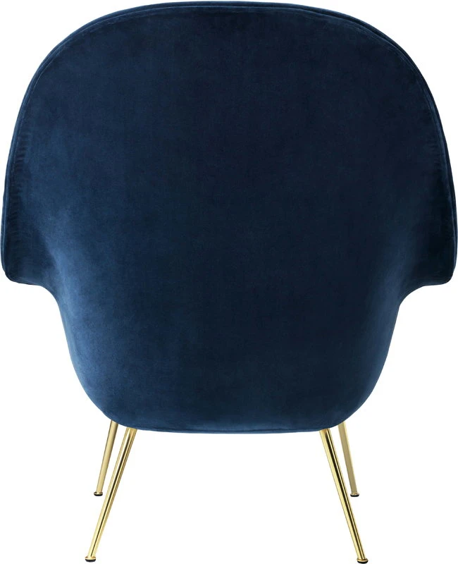 GUBI Bat Lounge Chair, High, Velluto 970 - Brass Base 6 GUBI Bat Lounge Chair, High, Velluto 970 - Brass Base - Image 4