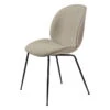 GUBI Beetle Chair, Matt Black - Beige - Light Boucle 008 2 GUBI Beetle Chair, Matt Black - Beige - Light Boucle 008 -Gubi Beetle Dining Chair Conic Front Black NewBeige Light Boucl 008 EE