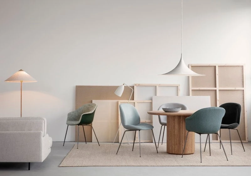 GUBI Semi Pendant 60 Cm, Matt White 5 GUBI Semi Pendant 60 Cm, Matt White - Image 3