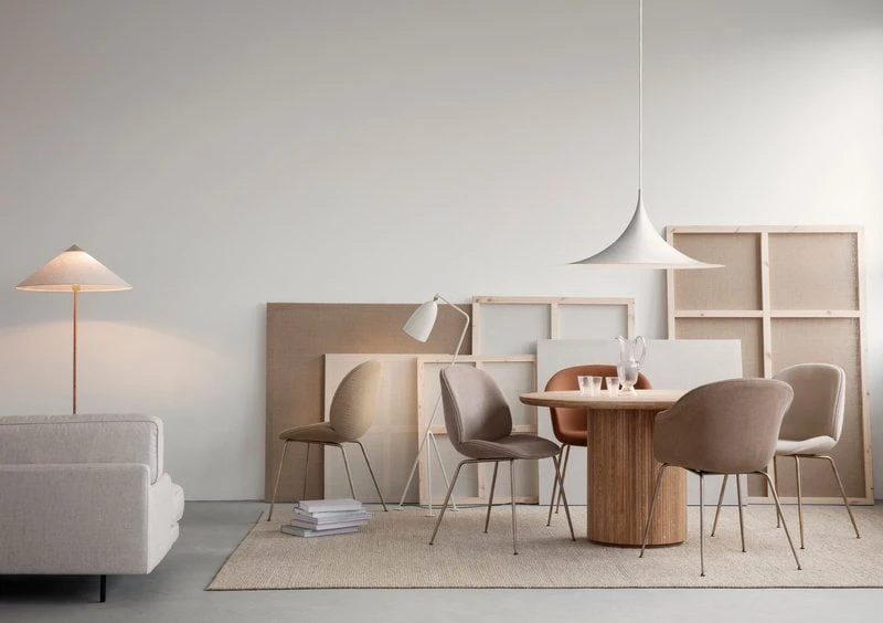 GUBI Semi Pendant 60 Cm, Matt White 8 GUBI Semi Pendant 60 Cm, Matt White - Image 6