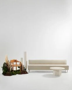 GUBI Epic Coffee Table, Round, 80 Cm, White Travertine 11 GUBI Epic Coffee Table, Round, 80 Cm, White Travertine -Gubi DAUMILLER CONCEPT FALL 22 01