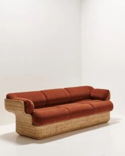 GUBI Basket 3-seater Sofa, Rattan - Belsuede Special FR 133 12 GUBI Basket 3-seater Sofa, Rattan - Belsuede Special FR 133 -Gubi GUBI BASKET CONCEPT FALL 22 15