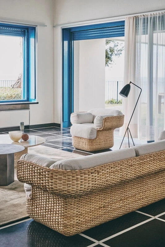 GUBI Basket Lounge Chair, Rattan - Lorkey 40 - Image 5