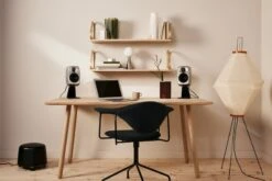 GUBI Masculo Chair, Swivel Base, Black Upholstery 9 GUBI Masculo Chair, Swivel Base, Black Upholstery -Gubi Genelec 0129 final lores sRGB