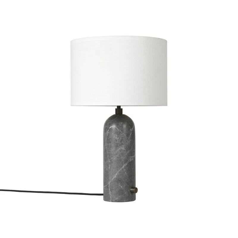 GUBI Gravity Table Lamp, Small, Grey Marble - White 3 GUBI Gravity Table Lamp, Small, Grey Marble - White