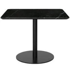 GUBI GUBI 1.0 Lounge Table, 80x80 Cm, Black - Black Marble