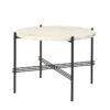 GUBI TS Coffee Table, 55 Cm, Black - White Travertine 2 GUBI TS Coffee Table, 55 Cm, Black - White Travertine -Gubi Gubi21 TS55 8 SM
