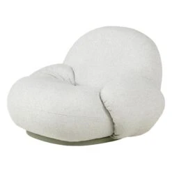 GUBI Pacha Outdoor Lounge Chair With Armrest, Swivel Base, Libera 003