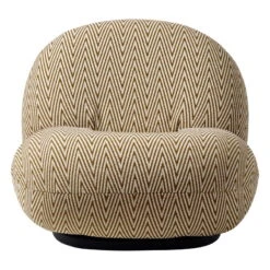 GUBI Pacha Outdoor Lounge Chair, Swivel Base, Chevron FR 022 10 GUBI Pacha Outdoor Lounge Chair, Swivel Base, Chevron FR 022 -Gubi Gubi 10106329 FRT Pacha Outdoor Lounge Chair Chevron Outdoor FR Camel 022