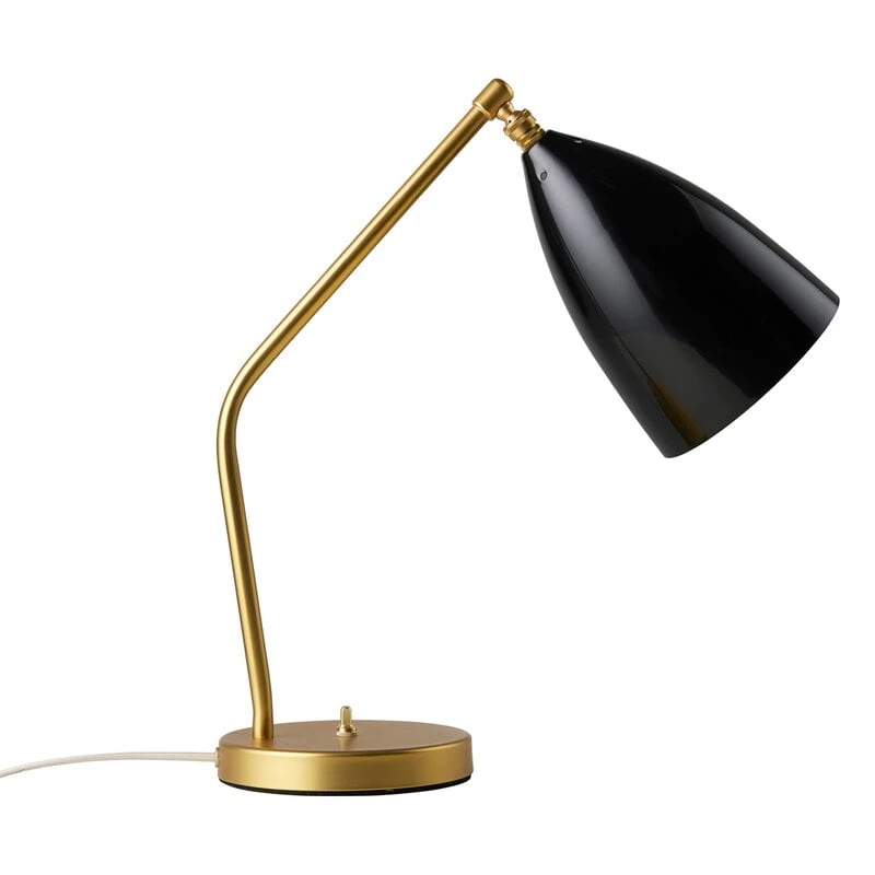 GUBI Gräshoppa Table Lamp, Black, Glossy