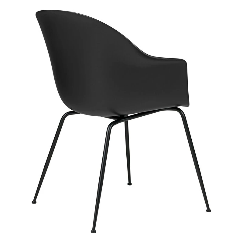 GUBI Bat Chair, Conic Matt Black - Black 4 GUBI Bat Chair, Conic Matt Black - Black - Image 2