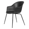 GUBI Bat Chair, Conic Matt Black - Black -Gubi Gubi 2023 Bat DiningChair Conic Unupholstered Black Black F3Q