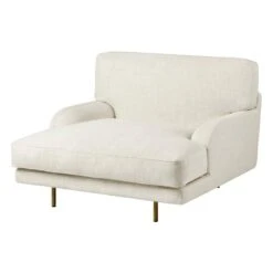 GUBI Flaneur Lounge Chair, Antique Brass - Indianskop 15