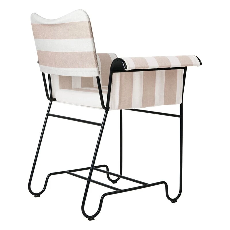 GUBI Tropique Chair, Classic Black - Leslie Stripe 40 6 GUBI Tropique Chair, Classic Black - Leslie Stripe 40 - Image 5