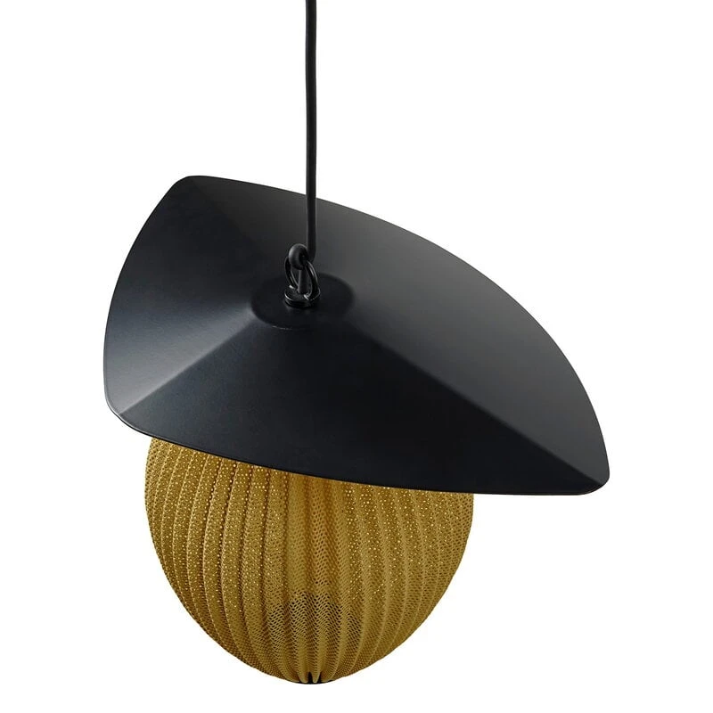 GUBI Satellite Outdoor Pendant, 22 Cm, Black - Mustard Gold 5 GUBI Satellite Outdoor Pendant, 22 Cm, Black - Mustard Gold - Image 3
