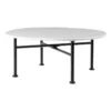 GUBI Carmel Coffee Table, 75 X 75 Cm, Black - Clam White 2 GUBI Carmel Coffee Table, 75 X 75 Cm, Black - Clam White -Gubi Gubi 2023 F3Q Carmel Medium 75x75 Clam White