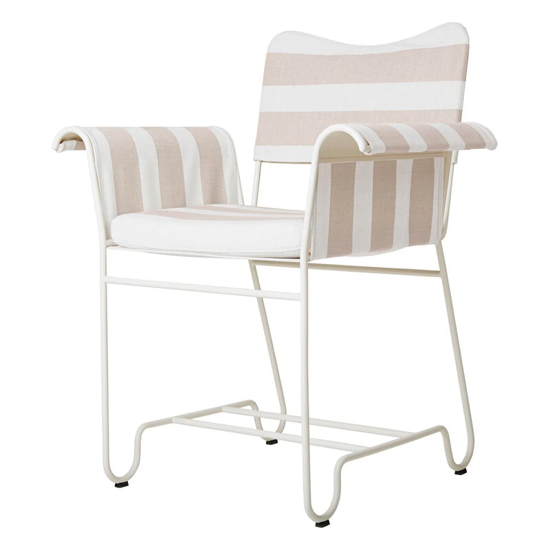GUBI Tropique Chair, Classic White - Leslie Stripe 40 3 GUBI Tropique Chair, Classic White - Leslie Stripe 40