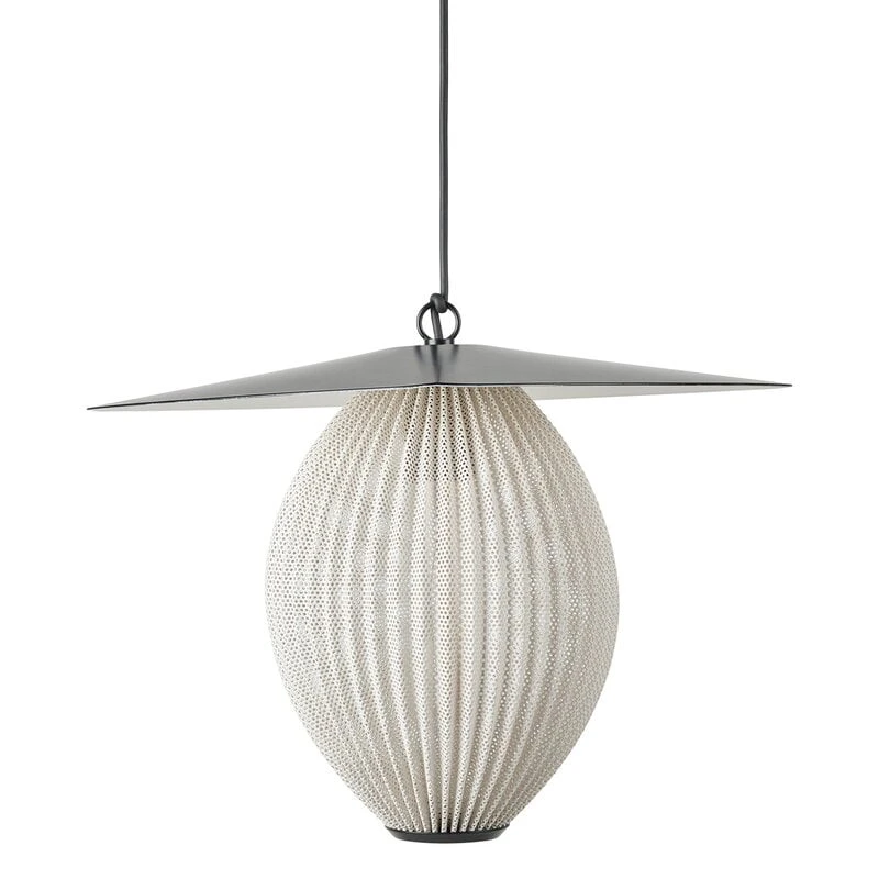 GUBI Satellite Outdoor Pendant, 27 Cm, Black - Cream White 3 GUBI Satellite Outdoor Pendant, 27 Cm, Black - Cream White