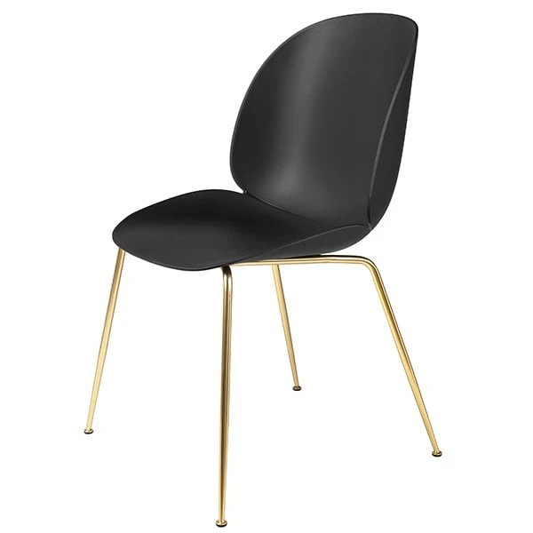 GUBI Beetle Chair, Brass - Black 3 GUBI Beetle Chair, Brass - Black