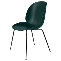 GUBI Beetle Chair, Black Steel - Green