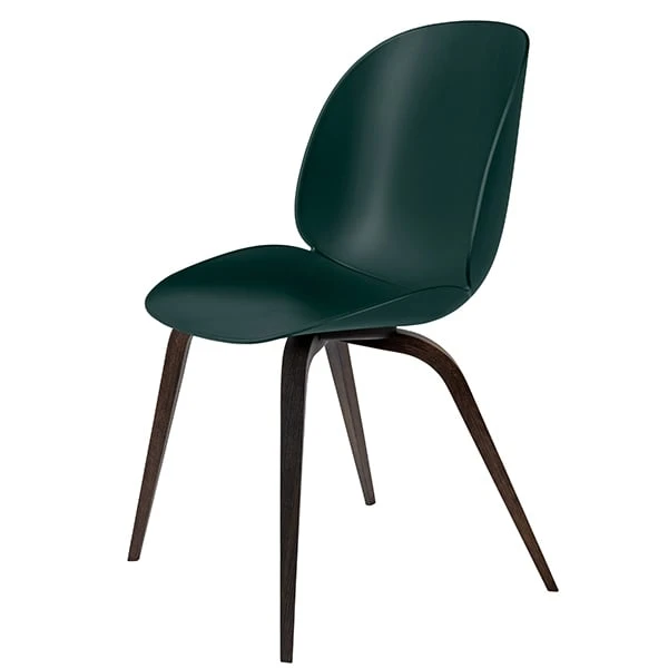 GUBI Beetle Chair, Smoked Oak - Green 3 GUBI Beetle Chair, Smoked Oak - Green