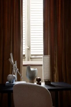 GUBI Private Desk 120 X 60 Cm, Black / Brown Stained Oak -Gubi Gubi Fall2021 57