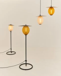 GUBI Satellite Outdoor Pendant, 22 Cm, Black - Mustard Gold 12 GUBI Satellite Outdoor Pendant, 22 Cm, Black - Mustard Gold -Gubi Gubi SATELITE LAMP 1 3
