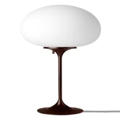 GUBI Stemlite Table Lamp, 42 Cm, Dimmable, Black Red
