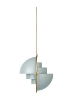 GUBI Multi-Lite Pendant, Brass - Sea Grey 10 GUBI Multi-Lite Pendant, Brass - Sea Grey -Gubi MultiLite Pendant Brass BlueGrey 2 Off