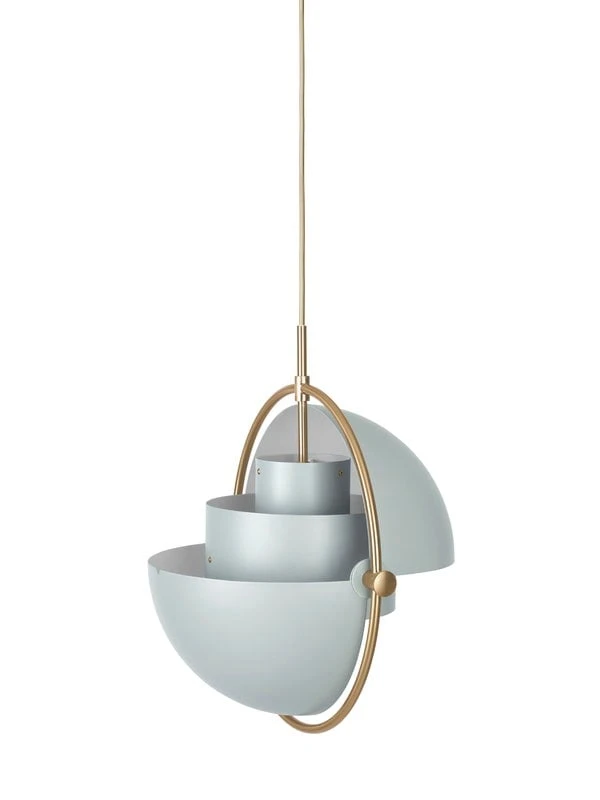 GUBI Multi-Lite Pendant, Brass - Sea Grey 4 GUBI Multi-Lite Pendant, Brass - Sea Grey - Image 2