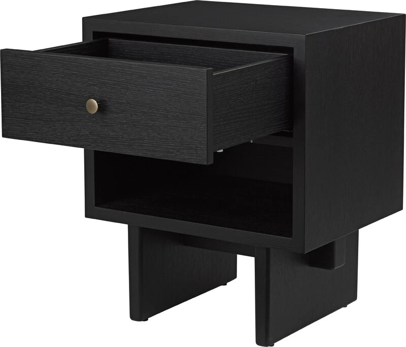 GUBI Private Side Table, Black / Brown Stained Oak 6 GUBI Private Side Table, Black / Brown Stained Oak - Image 4