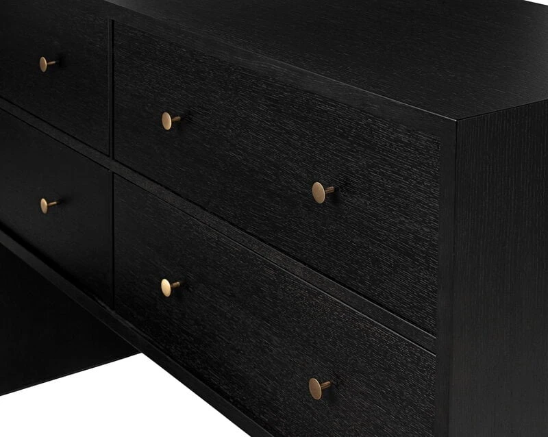 GUBI Private Sideboard, Black / Brown Stained Oak 4 GUBI Private Sideboard, Black / Brown Stained Oak - Image 2