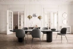 GUBI Multi-Lite Pendant, Brass 12 GUBI Multi-Lite Pendant, Brass -Gubi RandaccioWallMirror BeetleDiningChair MoonDiningTableElliptical Multi LitePendant BL1TableLamp