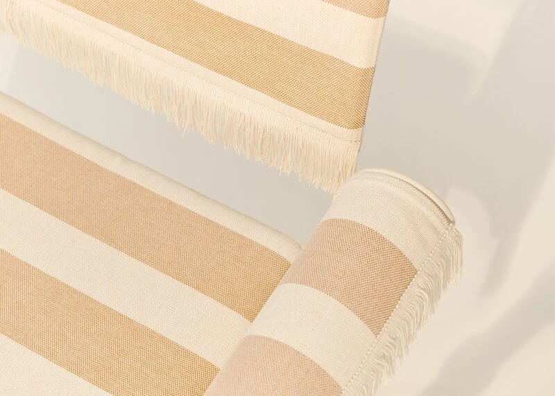 GUBI Tropique Chair With Fringes, Classic Black - Leslie Stripe 40 4 GUBI Tropique Chair With Fringes, Classic Black - Leslie Stripe 40 - Image 2