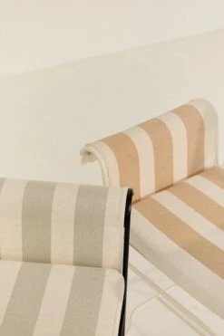 GUBI Tropique Chair With Fringes, Classic Black - Leslie Stripe 20 -Gubi Tropique 8